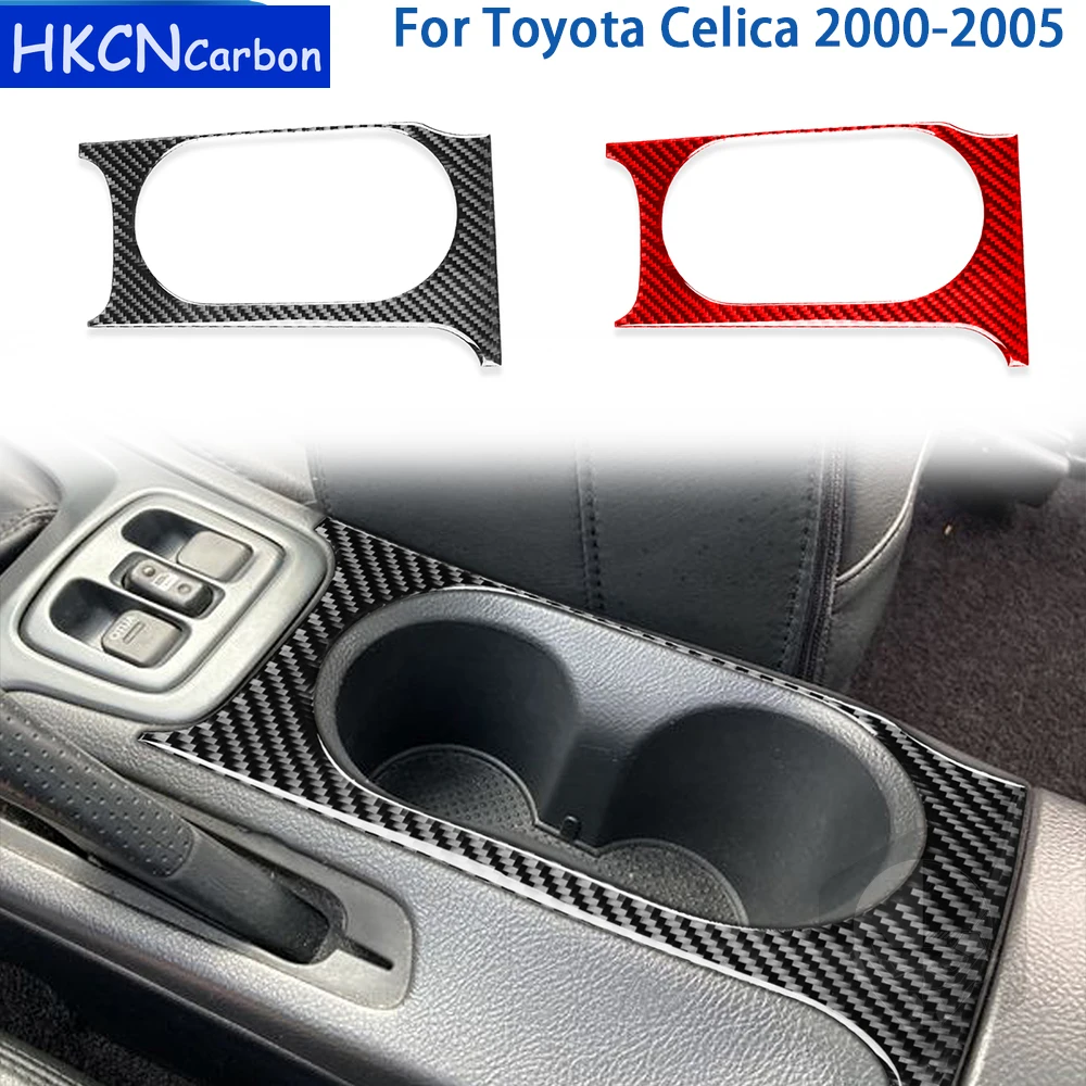 

For Toyota Celica 2000 2001 2002 2003 2004 2005 Accessories Carbon Fiber Car Interior Cup Holder Panel Trim Sticker