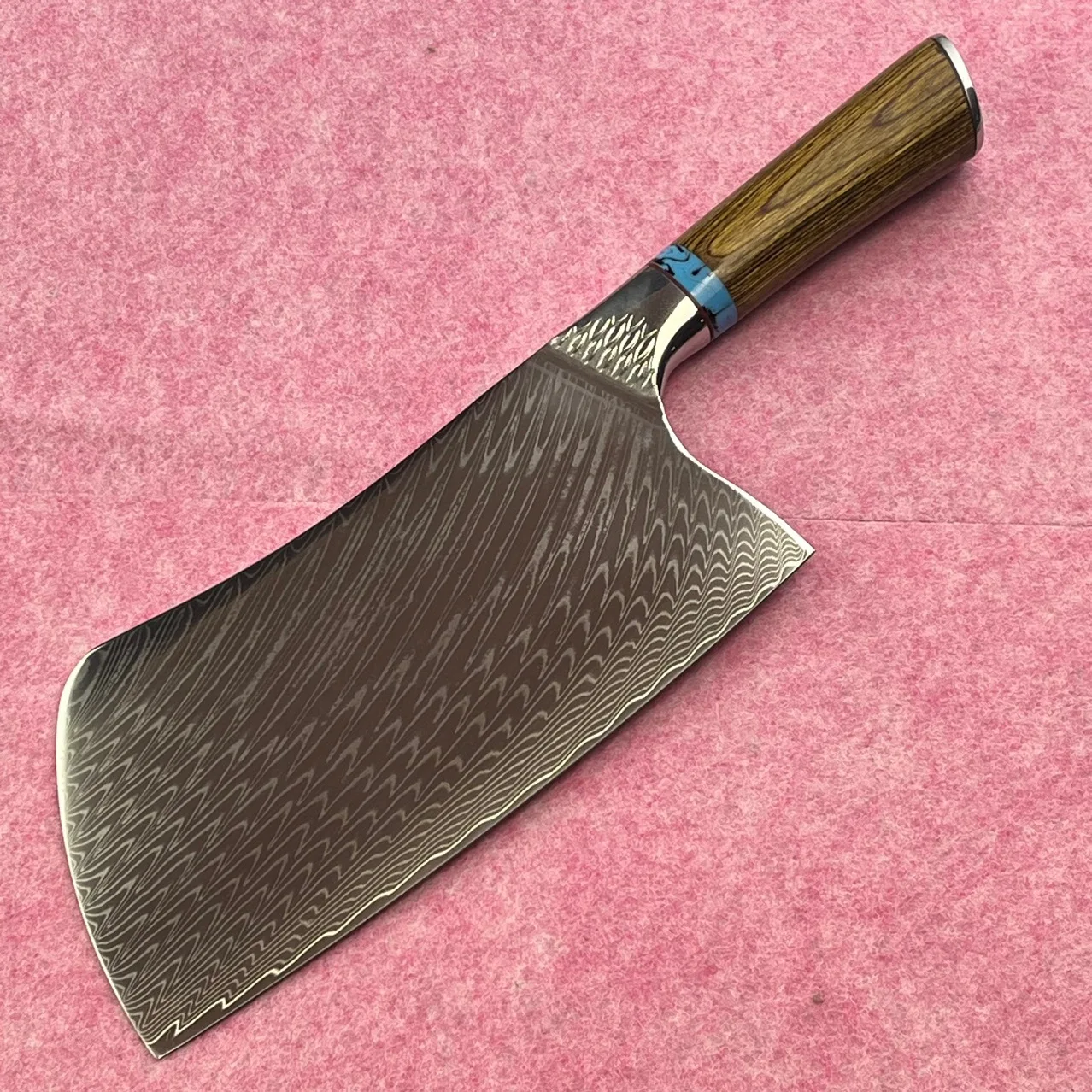 

Sharp Kitchen Knives Wood Handle 67 Layer Damascus Steel 10Cr15CoMoV Blade Chef Handmade Machete Knife Bone And Poultry Tools