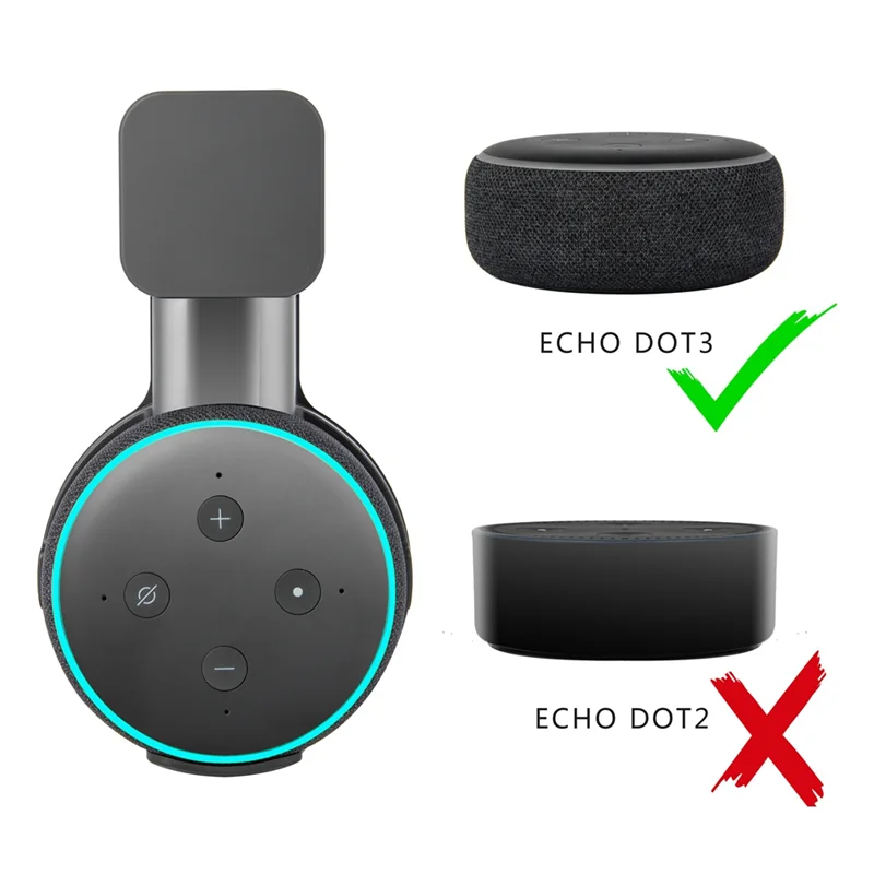 【Sleek Design】2X Speaker Wall Mount Holder For Alexa Echo Dot 3Rd Generation Indoor Sound Box With Screwless Cable Management, W