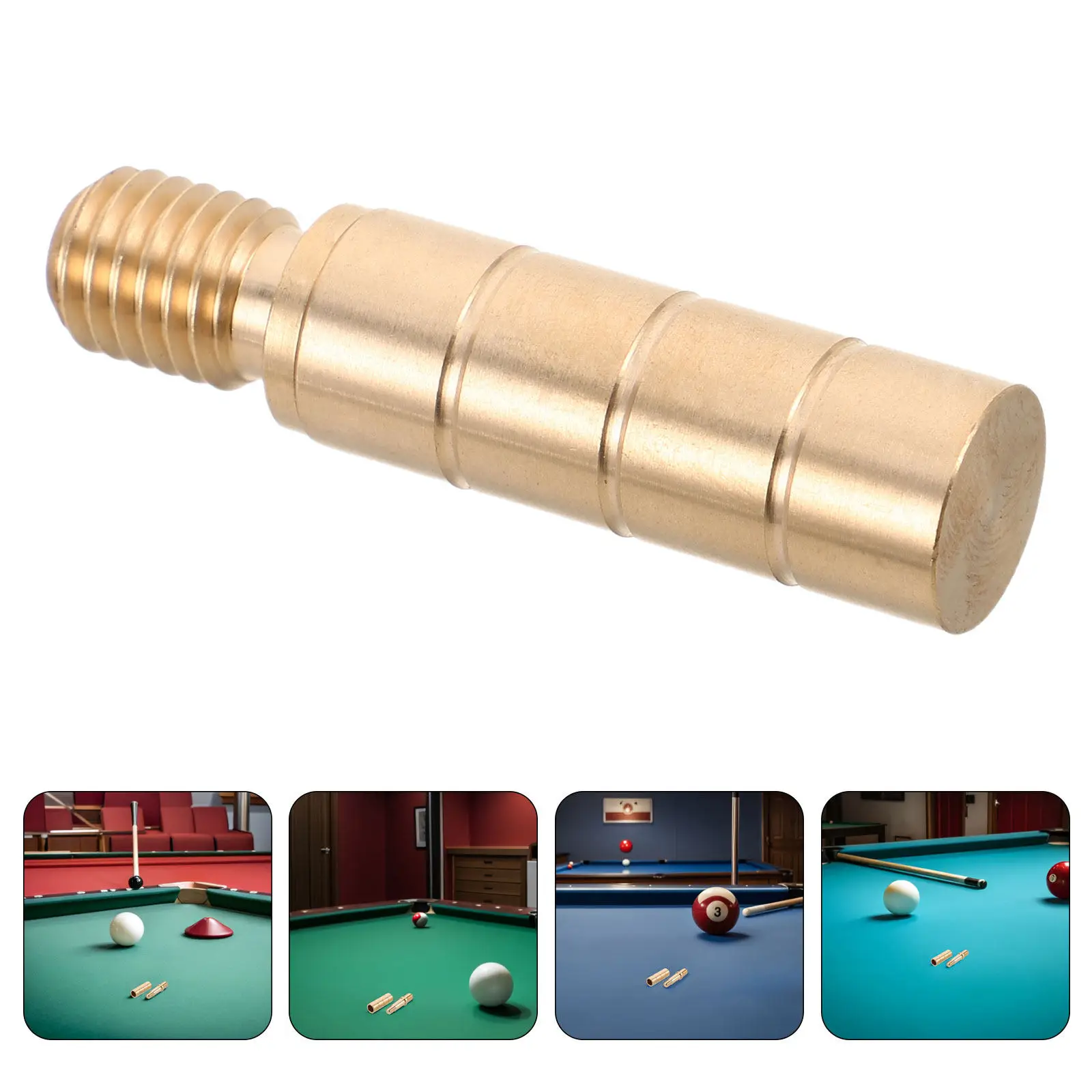 3 PCS Brass Cue Joint Screws Billiard Connecting Hardware Accessories Pool Tip Extension