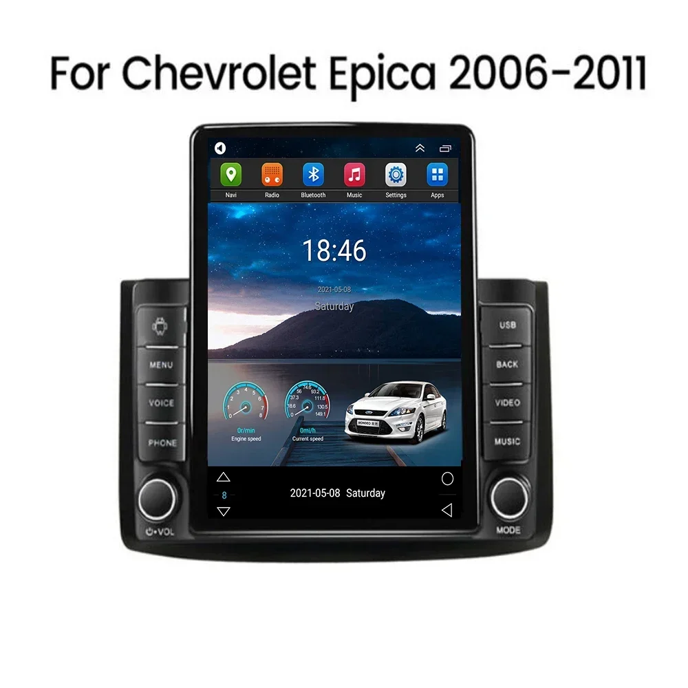 For Tesla Style Car Android 14 Radio For Chevrolet Aveo T250 2006 - 2050 Nexia 1 2020 - 2050 Carplay Multimedia Video Player GPS