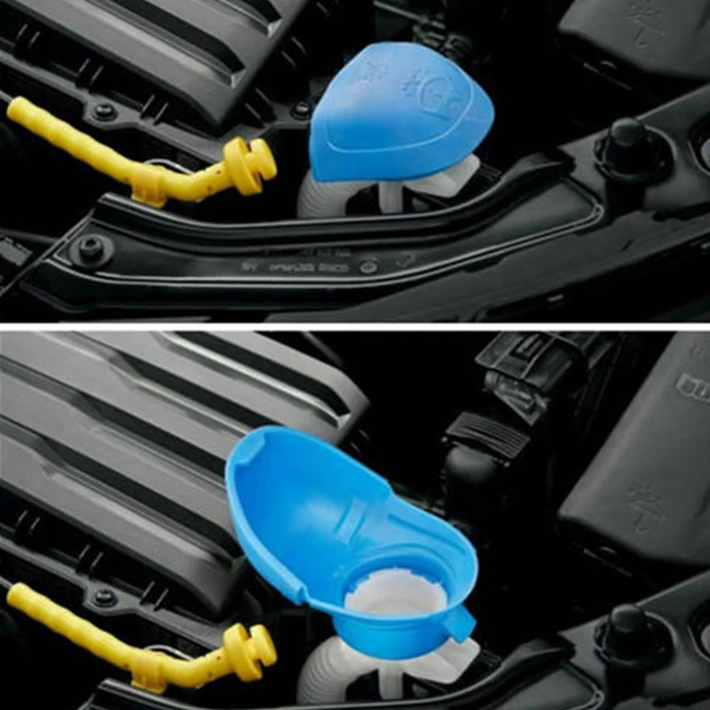 Car Wiper Washer Lid Funnel Cover Fluid Reservoir Tank Bottle Caps for Audi VW Skoda Auto Accessories