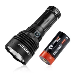 Lumintop Power Rechargeable Flashlight SBT 90.2 LED 2200LM Torch Lighter with 46950 Battery for Camping,Hiking,Self Defense