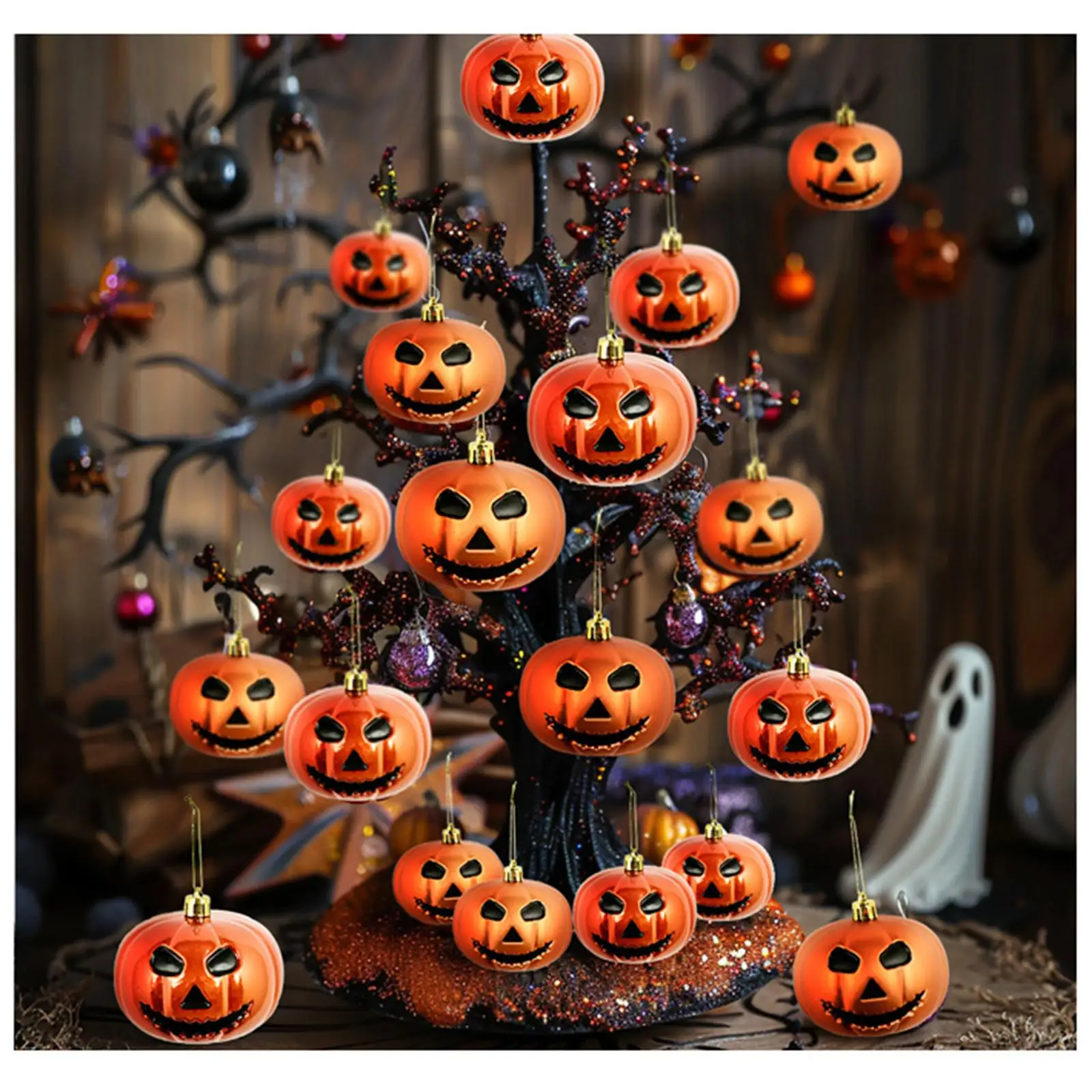 Halloween Pumpkin Hanging Baubles Decorative Ornaments for Home Decorations and Office Bedroom Fall Festival Decor