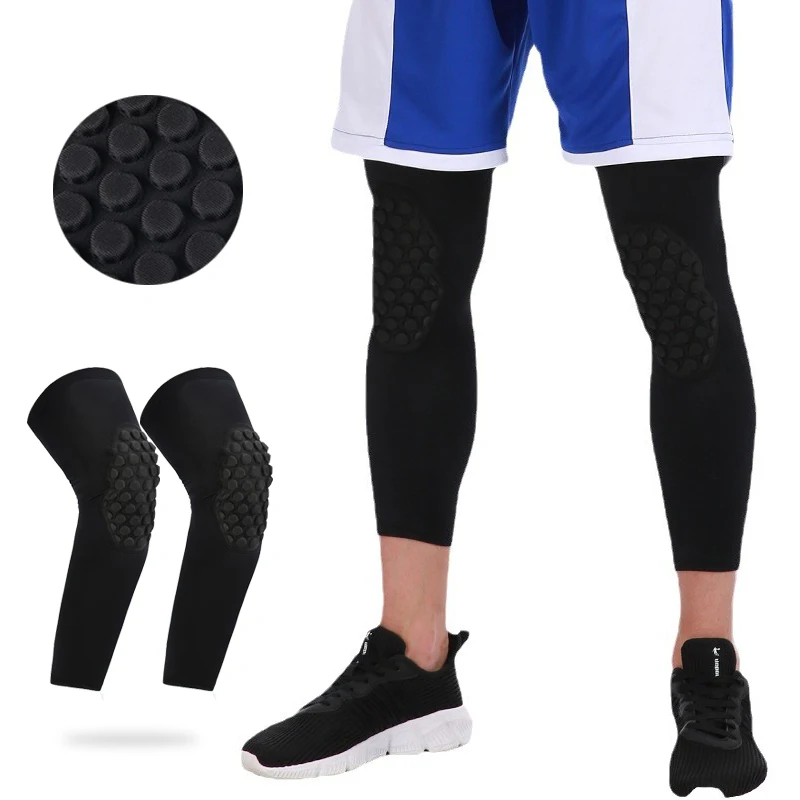 

Баскетбольные наколенники с утолщенной подушкой, компрессионные рукава для предотвращения столкновений для детей/молодежных видов спорта, бега, езды на велосипеде, волейбола