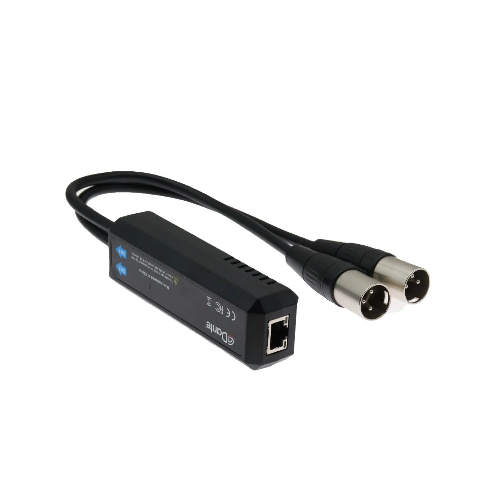 Dante 2 Channel Analog Output Dongle Converter Adapter Factory Price