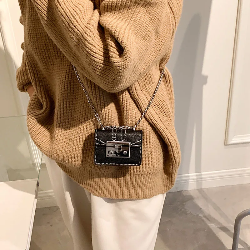 Mini Crossbody Bag for Women, Luxury Chain Purse, 10x7x4cm