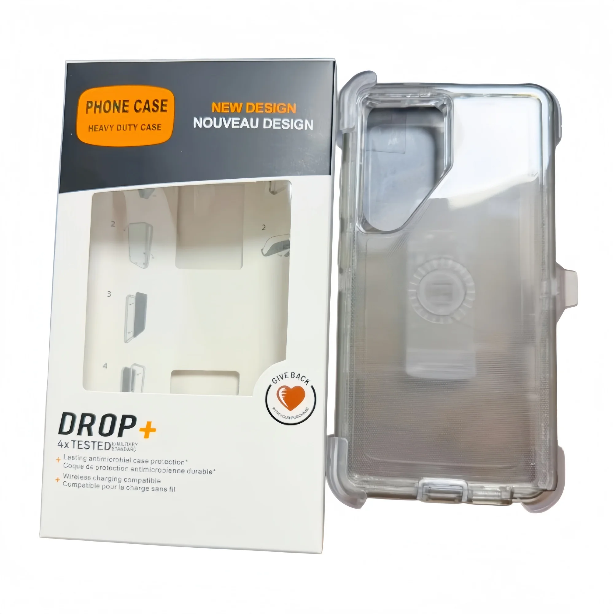 Robuste Armor OTT Defender Schutzhülle für Samsung S26 Ultra S25 S24 S23 S22 S21 Plus FE mit Clip und Box – Detail 3