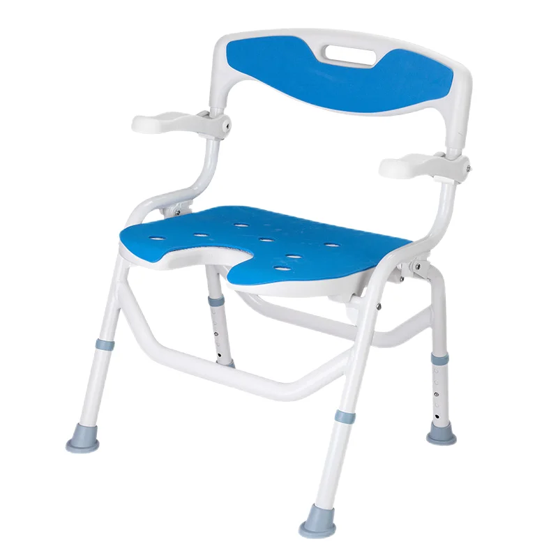 anti slip bath chair for elderly portable bath chair  Sponge - Anti Slip for Safety with 8 Adjustable Heights Portable