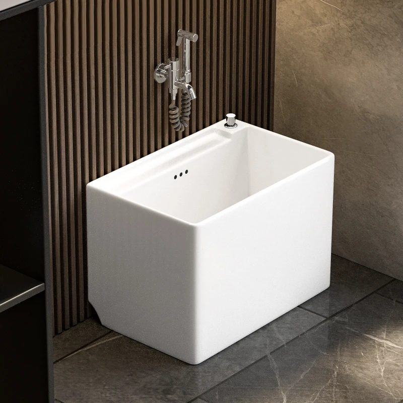 

Ceramic mop pool Household new washing mop pool Mopping basin Balcony floor-to-ceiling mop pool