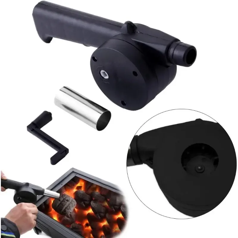 Camping Barbecue Fan Portable Hand-Operated Blower Efficient Fire Making Blower Charcoal Combustion Blower Picnic BBQ Tools