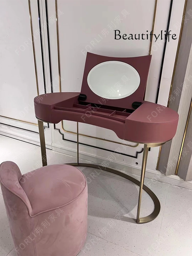 

Bedroom Italian modern light luxury dresser designer simple makeup table customization