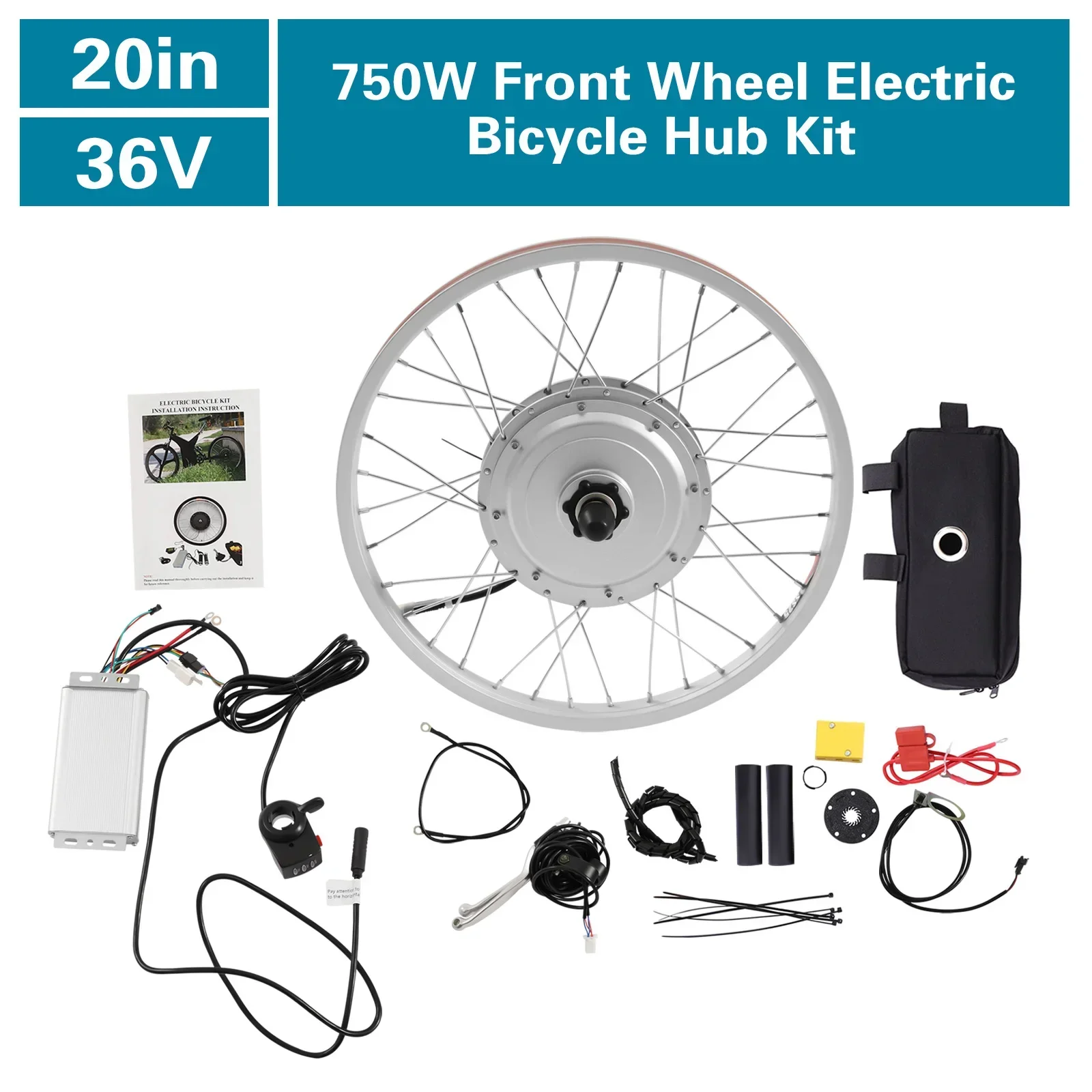 36V 750W Elektrofahrrad Vorderrad 20-Zoll Ebike Umbausatz Nabe Fahrrad Umbausatz Elektrofahrrad – Detail 2