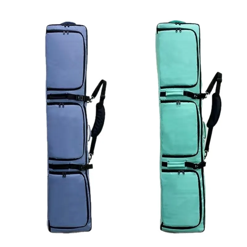 Dry Wet Separation Ski Board Backpack Luggage Wheel Mounted Shoulder Ski Equipment Bag Checked Baggage Outdoor Travel Bag
