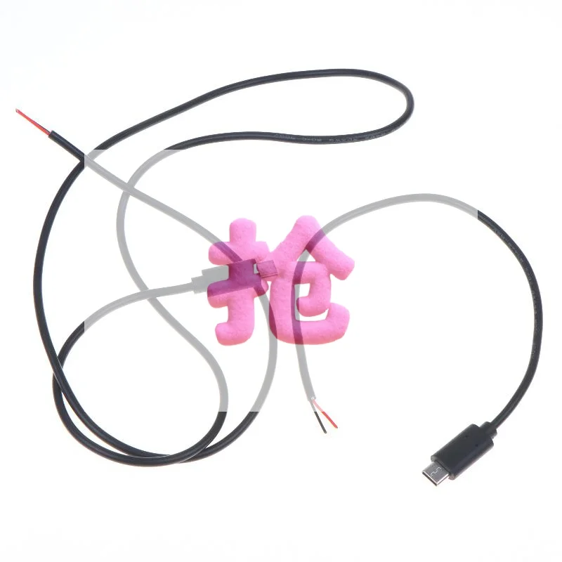 USB Type-C Pigtail Cable Extension Power Cable USB-C Plug To 2 Pin Bare Wire Open End Connector For DIY Repair Wire Cord