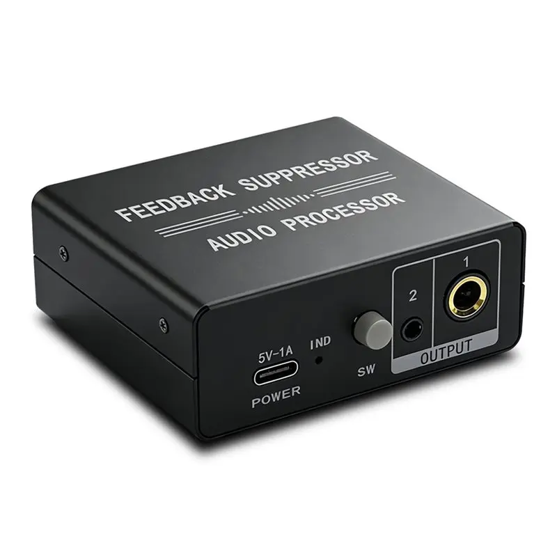 B03B-Mini Microphone Anti-Howling Feedback Suppressor Lossless Intelligent Audio Processor Mic Anti-Howling Frequency Shifter