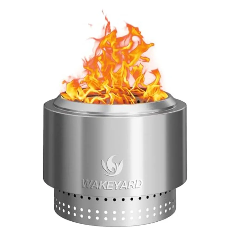 

19,5-дюймовая бездымная костра с водонепроницаемой сумкой и покером для наружного использования, костра из нержавеющей стали, идеально подходит для пати