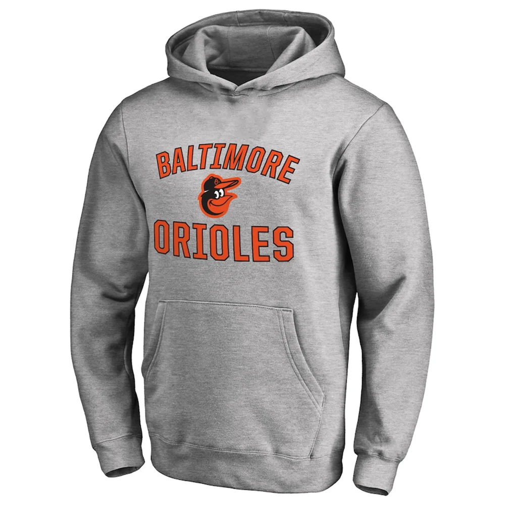 Autumn and Winter Sports Baseball Hooded Sweatshirts Baltimore Orioles Victory Arch Hoodie Adult Top Women\'s Casual Pullovers