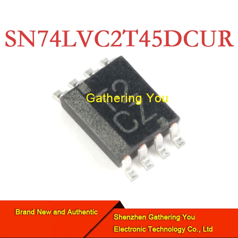 SN74LVC2T45DCUR Conversion VSSOP-8-Niveau de tension double-bit touristes approvisionnement Transcsec tout neuf authentique