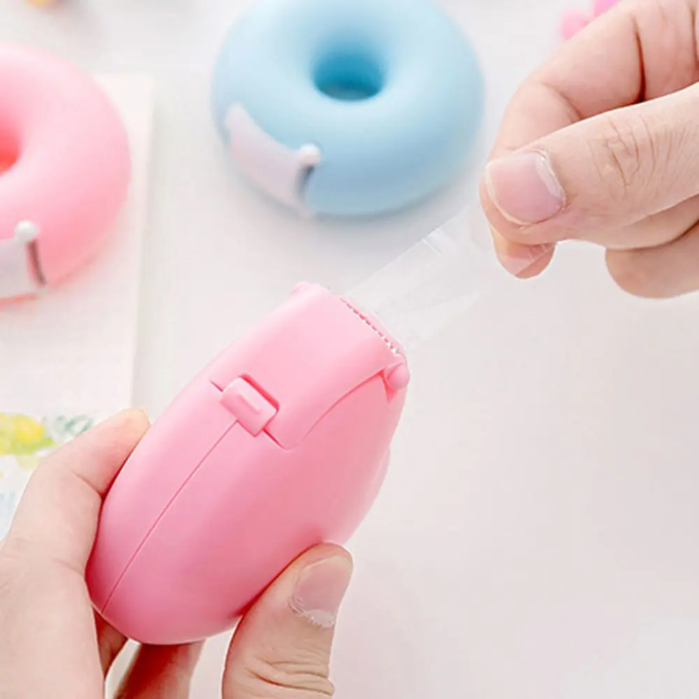 Donut Vorm Liefde Hart Snoep Kleur Gemakkelijk Tear Enten Wimper Tape Cutter Wimper Extension Tape Cutter Plakband Houder