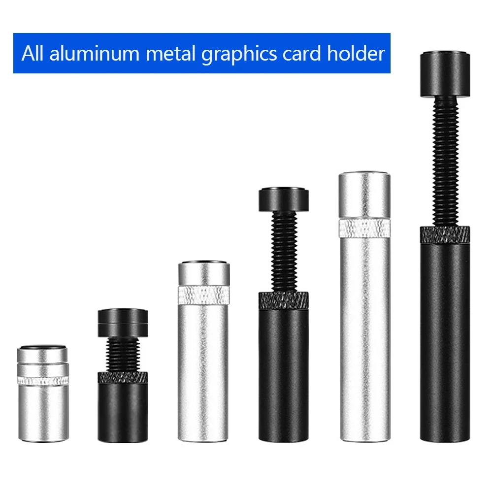 الألومنيوم GPU حامل عمودي تلسكوبي حامل دوار قوس مغناطيسي حامل بطاقة الفيديو بطاقة الرسومات قوس دعم 27-120 مللي متر