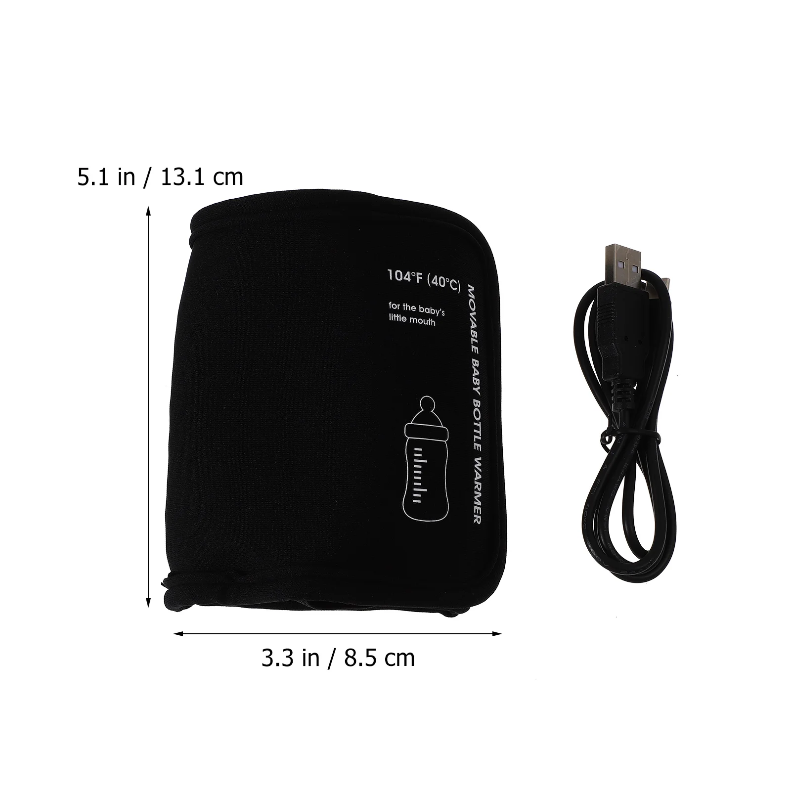 

12V Universal Car Baby Bottle Warmer Heater Portable Travel Milk Coffee Juice Cup Cover Black Lighter Cable