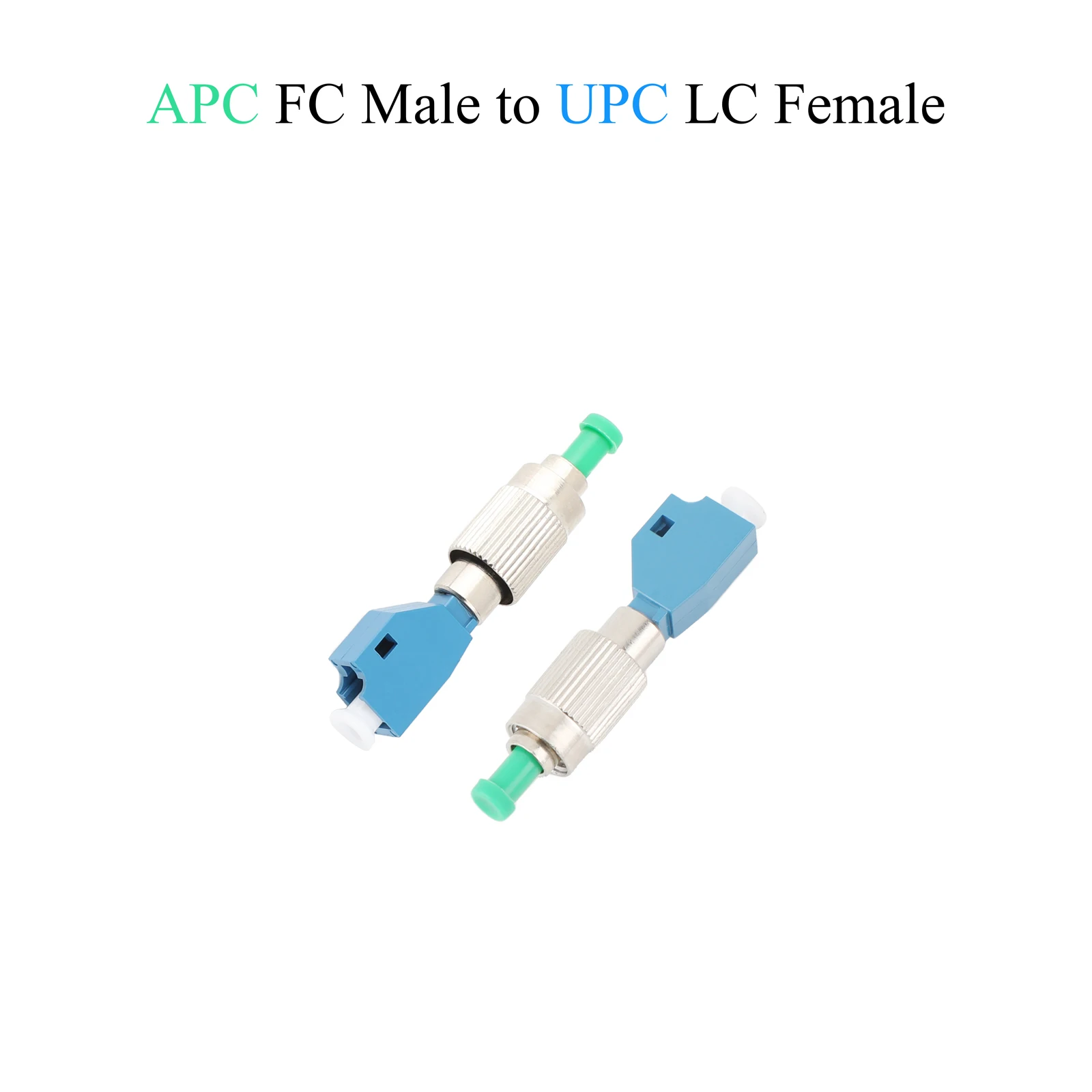 2 Stuks Glasvezel Fc Apc/Upc Mannelijk Naar Lc Upc/Apc/Om3/Om4 Vrouwelijke Adapter Single-Mode Multimode Converter Connector