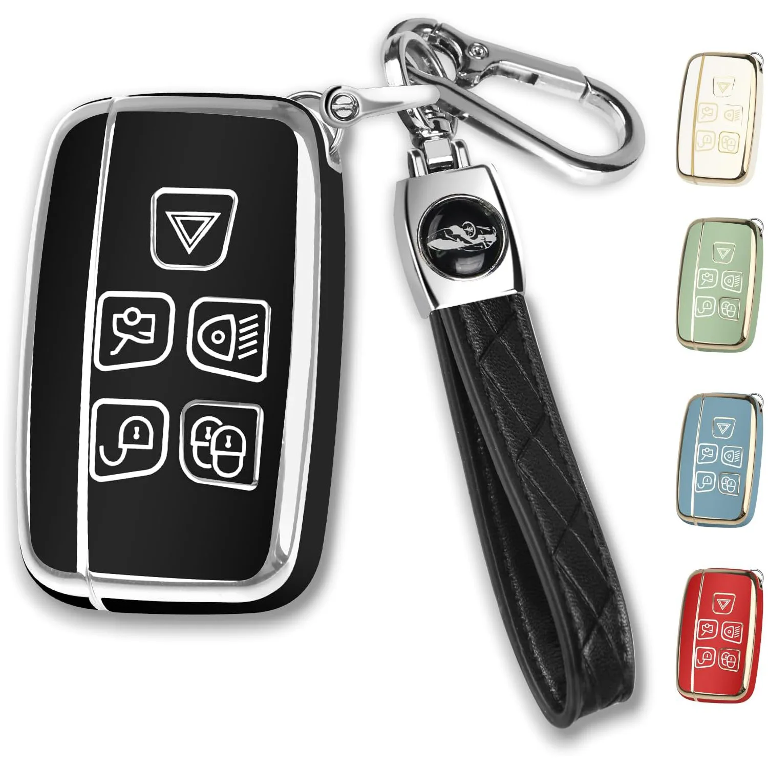 

Трансграничный хит продаж Пномпень с серебряным краем, чехол для ключей от машины, сумка для ключей от машины с подвесным брелоком