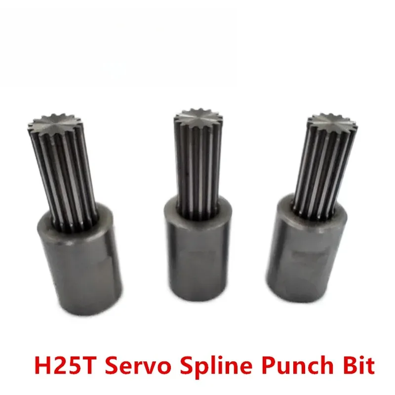 H25T Servo Spline Rotary Punching Tool, High-speed Steel Punch Tool Holder Supports Customization