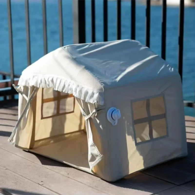 2025 Newest Design Small Animal Inflatable Tent For Pet Outdoor Indoor Camping