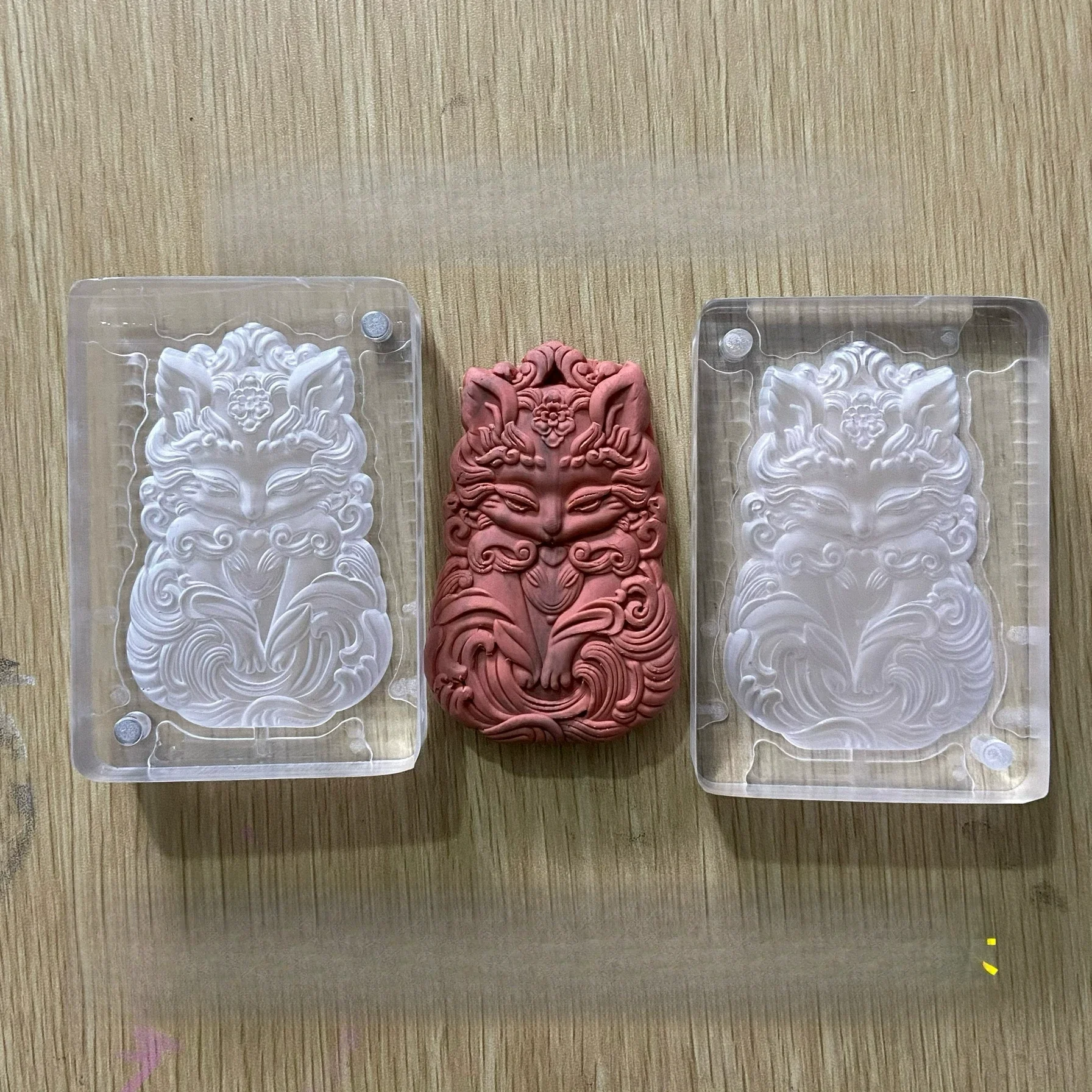 Double-sided fox, nine-tailed fox, incense brand mold DIY handmade tools