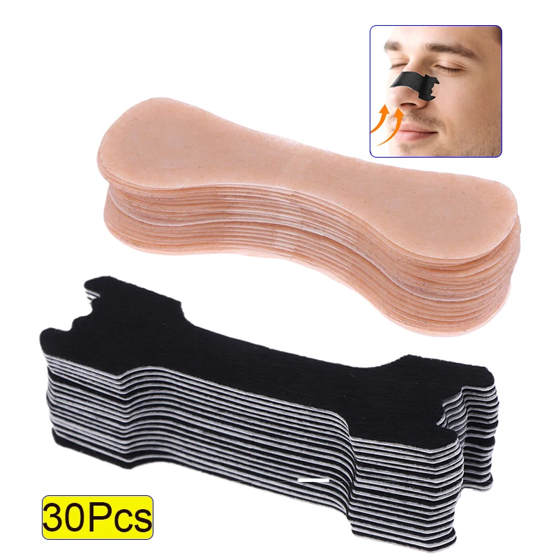 30Patches Breath Nasal Strips Material Safety Health Dilate Nostrils To Relieve Nasal Congestion Solve Sleep Problems Gentle