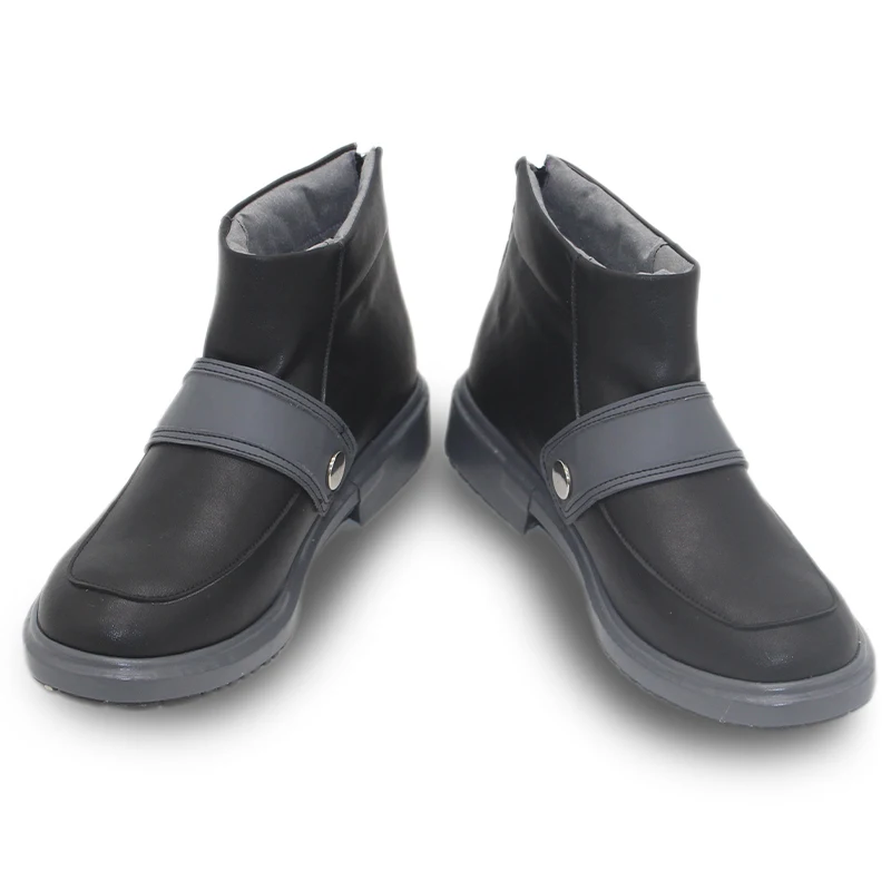 Gachiakuta Rudo Surebrec Anime Scarpe Cosplay Stivali Stivali in pelle PU neri per donna Uomo Halloween Carnevale Puntelli per feste Scarpe da completo