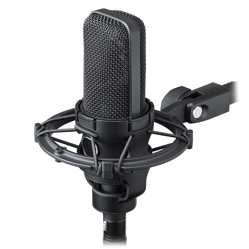 

AT4040 Studio Recording Equipment Professional Condenser Microphone with Shockproof Mount for Gaming Live Streaming