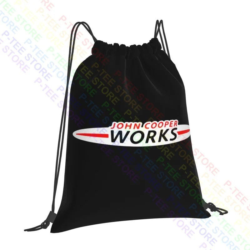 Mini John Cooper Works Logo Emblem Car Drawstring Bags Gym Bag Print New Style Gymnast Bag Outdoor Running