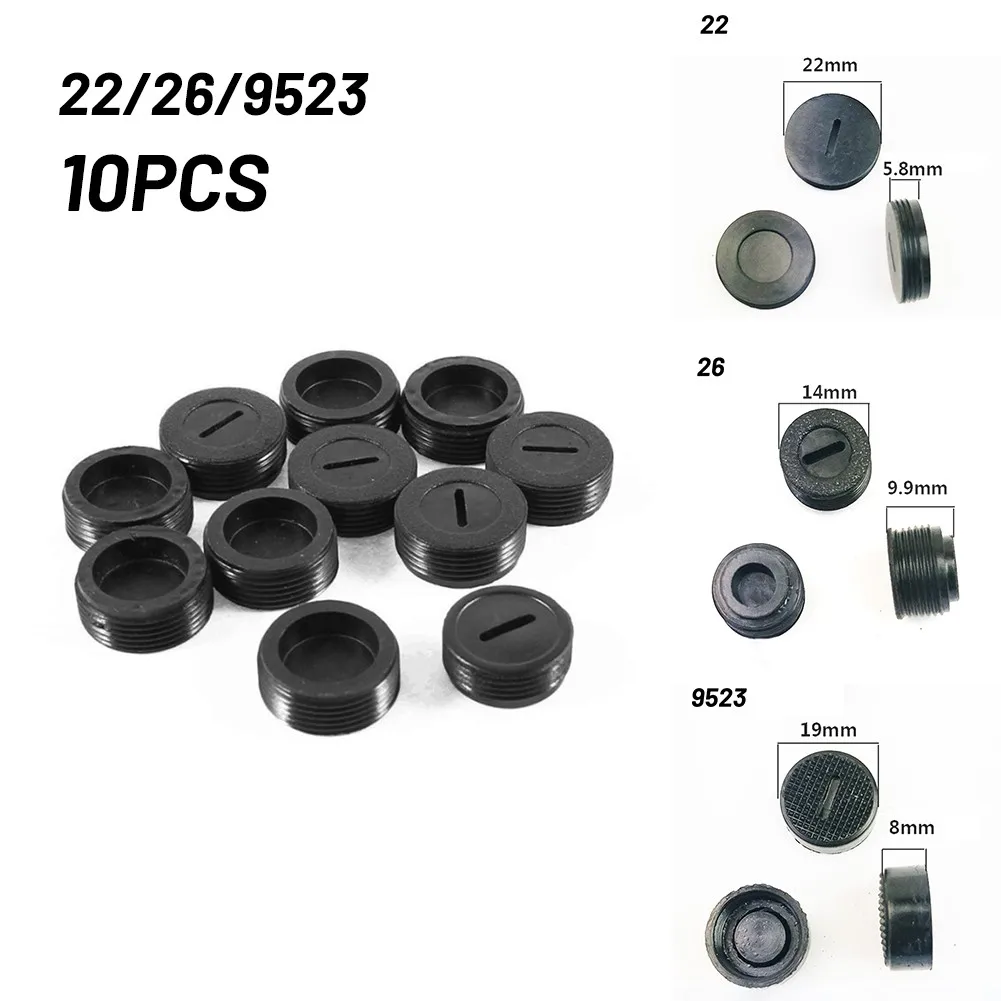 10pcs Carbon Brush Holder Cap Cover For Electric Hammer Electric Drill Angle Grinder Plastic Electric Brush Cover