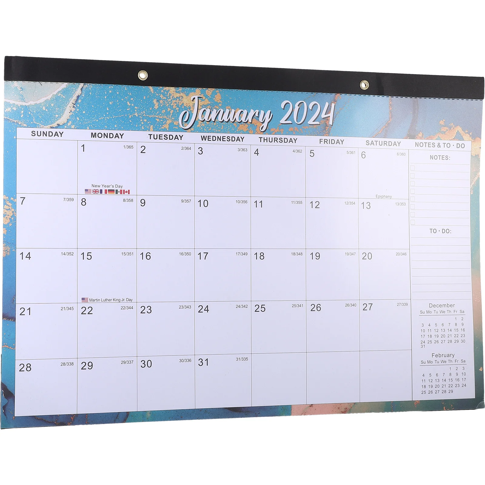 

18pcs Wall 2024-2025 Monthly Holiday Planner English Daily Appointment Calendar For Office Home Use Sturdy Hanging Calendar Art