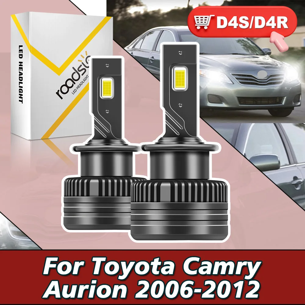 

Светодиодная фара D4S 1:1 HID для Toyota Camry Aurion 2006-2012 Turbo Lights 6000K 110W Автолампы Plug&Play HID Размер 1:1