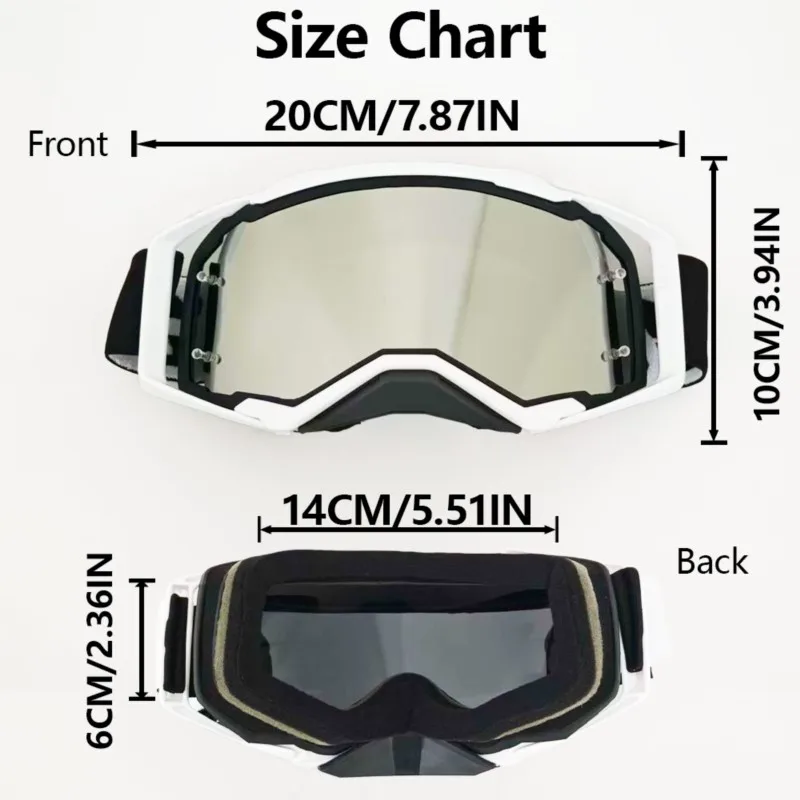 Unisex Universal Sports Protective Eyeglasses Block Wind Sand Flying Debris Clear Wide Vision For Daily Outdoor Use