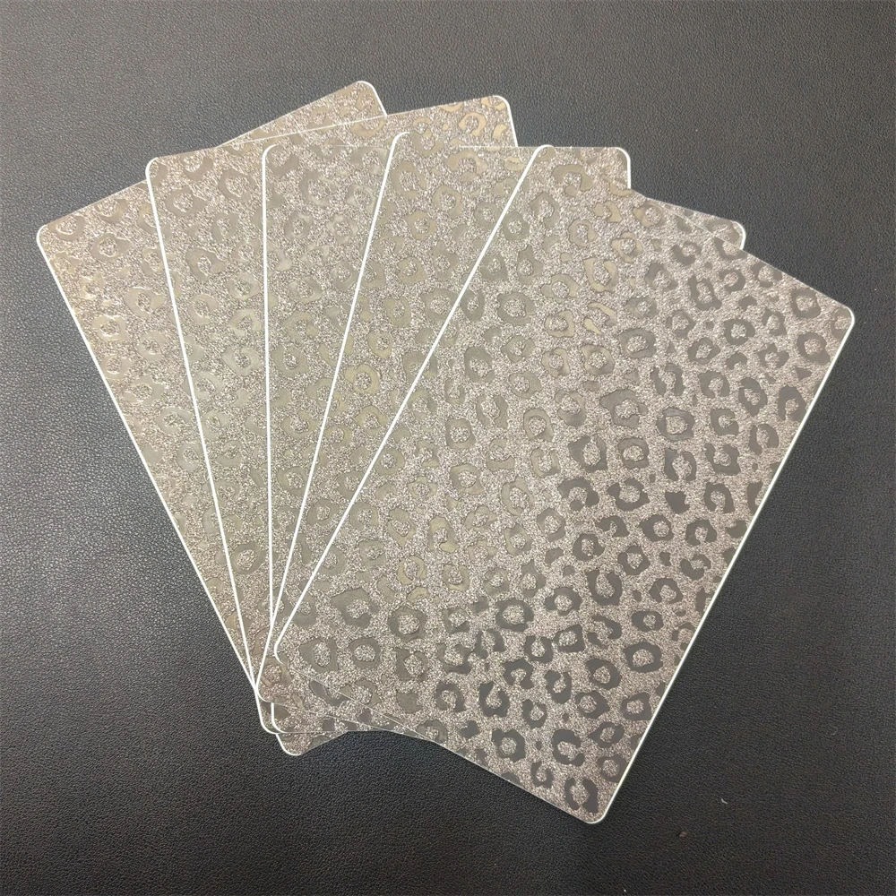 FONLYU Luipaard Glitter Glanzende Achterstickers voor Mobiele Telefoon Screen Protector Decoratieve Skins Film Snijmachine Cutter Plotter