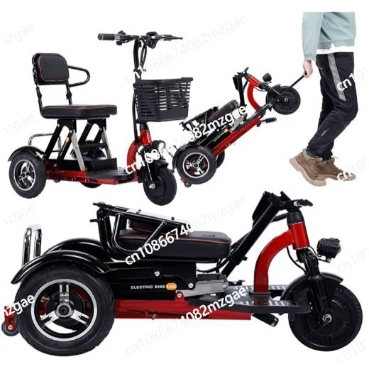 Hot selling folding seat with cushion, electric vehicle, ultra light electric tricycle, assisted mobility scooter