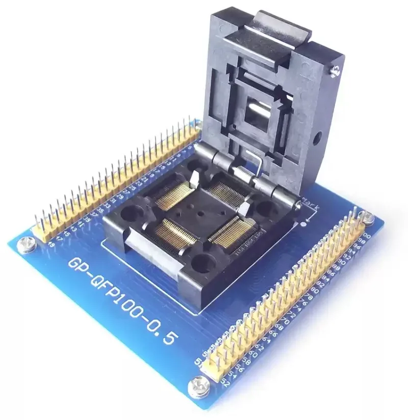 IC51-1004-809-23 test seat QFP100 TQFP100 LQFP100 programming socket 0.5mm GP-QFP100-0.5