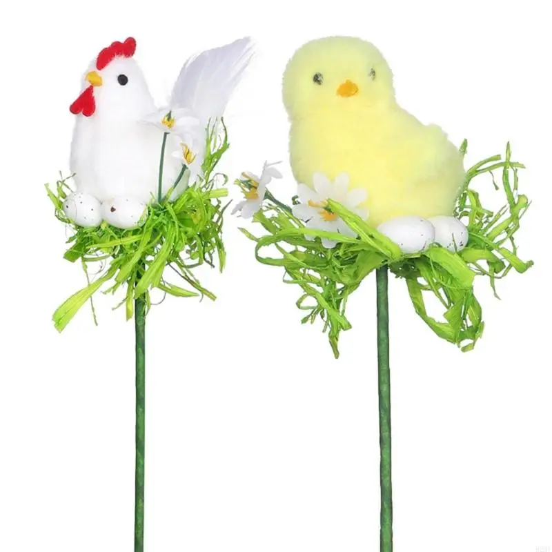 

92MF Indoor Artificial Easters Stem Rooster Branch Easters Bouquet Flower Arrangement