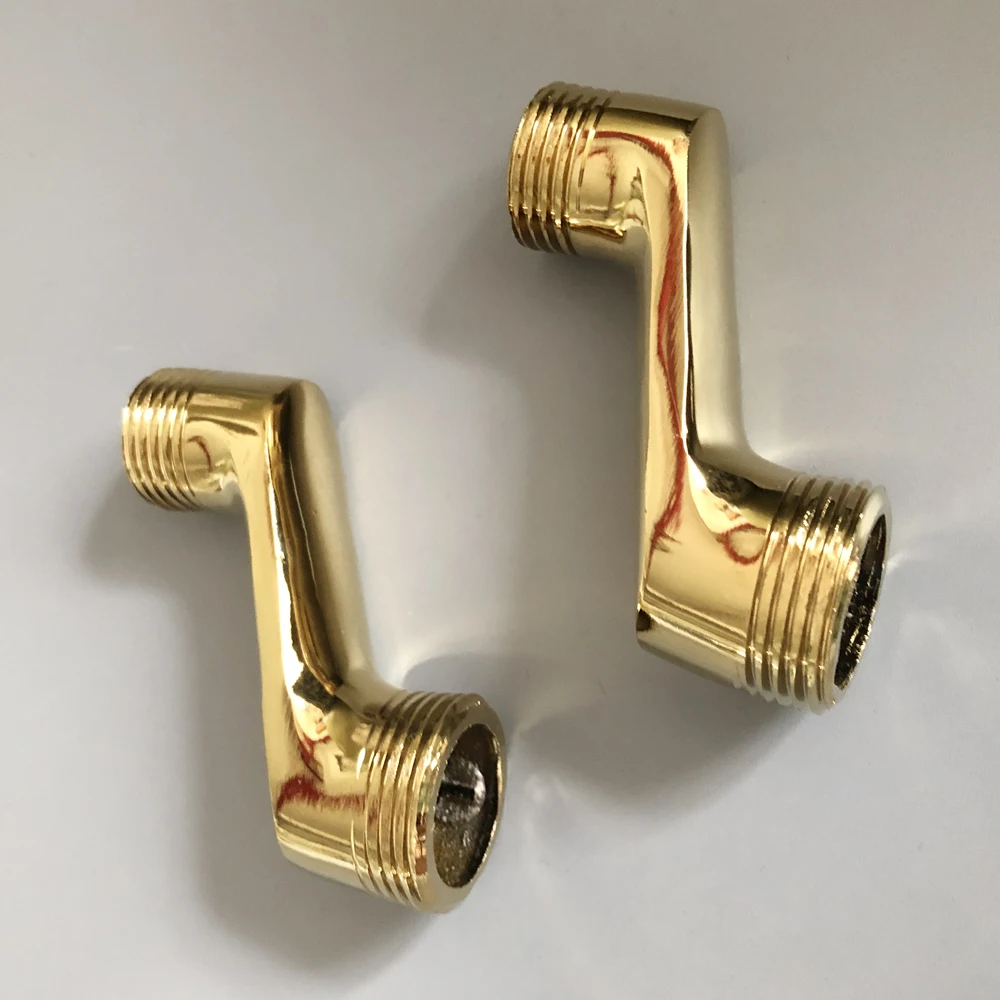Accessorio per il bagno In Ottone Dorato Artiglio Del Piede Della Parete Montato Vasca da bagno Doccia a Pioggia Rubinetto Adattatore Regolabile