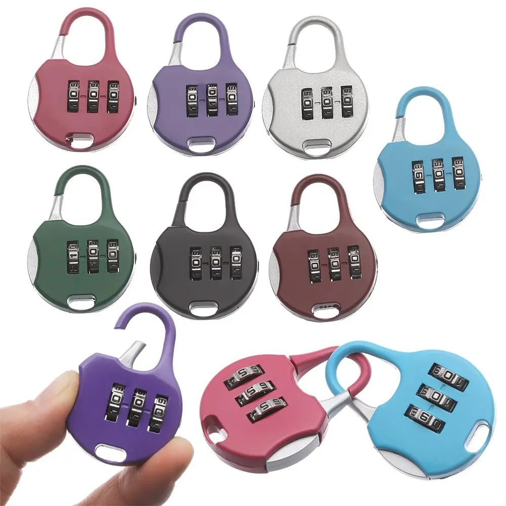 1pcs Mini HOT Diary Protector Travel Suitcase Luggage Combination Code Padlock Password Lock Security Tool 3 Digit Dial