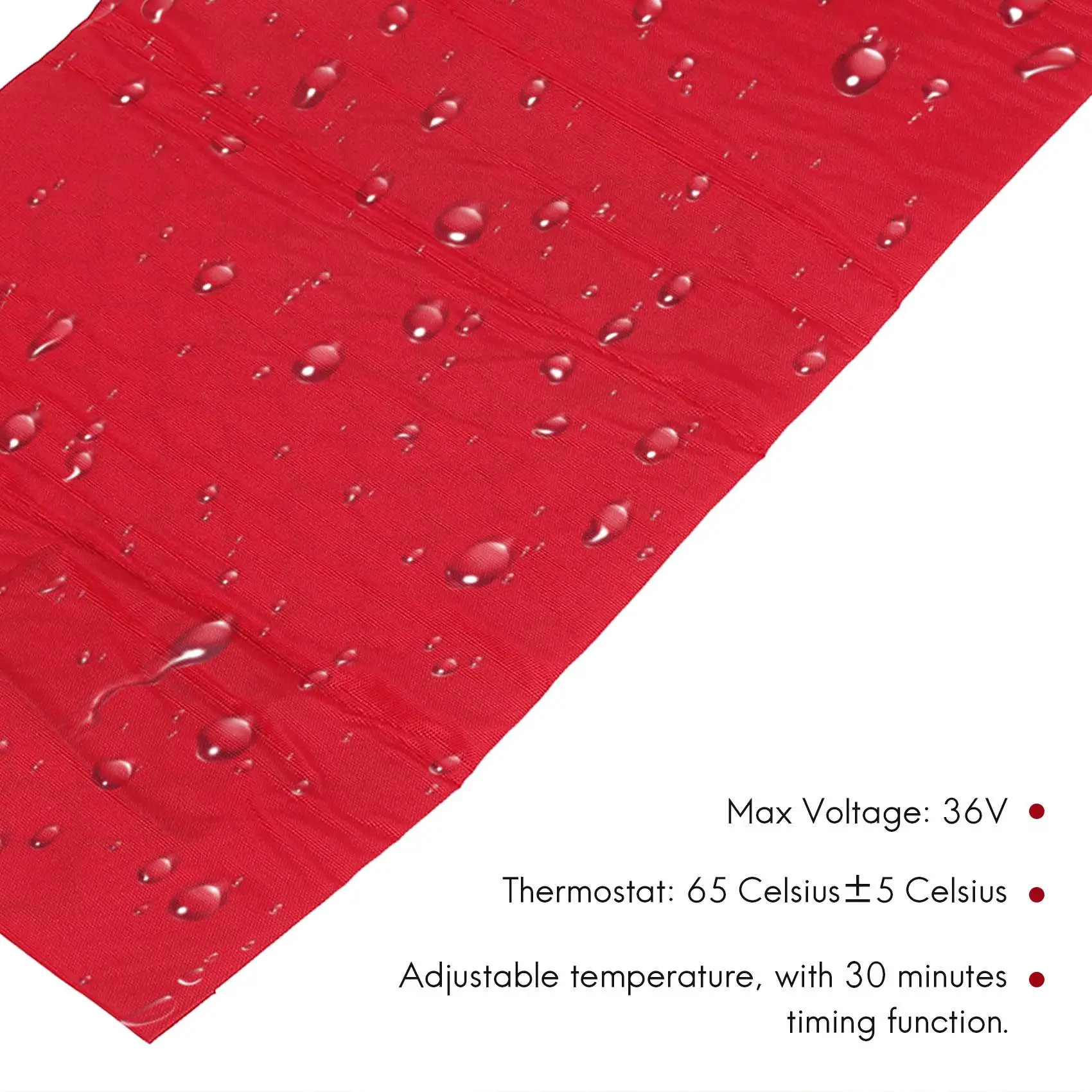 Firmly 25W 12V Universal Motorcycle ATV Seat Heated Cushion Waterproof Pad Heating Pad Mat Winter Warmer