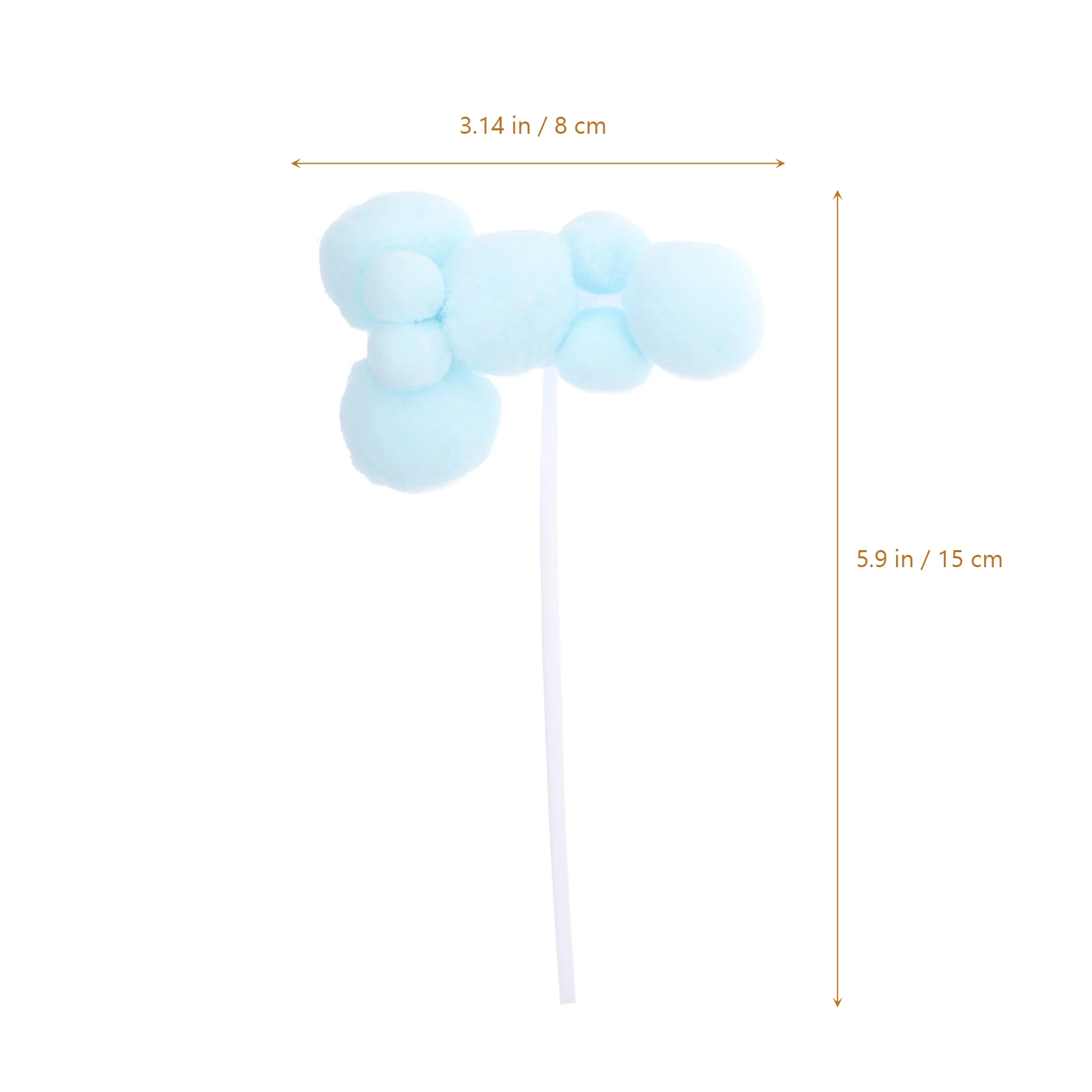 

6pcs Hot Air Balloon Cloud Decorations Cake Toppers Bright Wedding Bridal Shower Cupcake Ornament