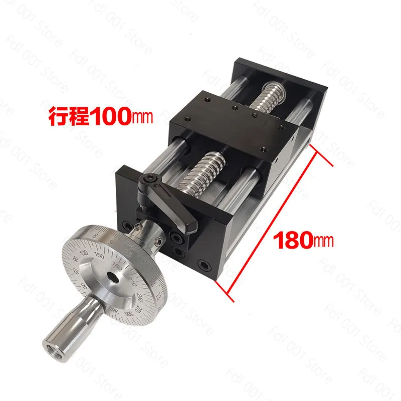 Cross Lift Linear Slide Motion Unit Ball Screw Guide Rail Sliding Table Manual Handwheel