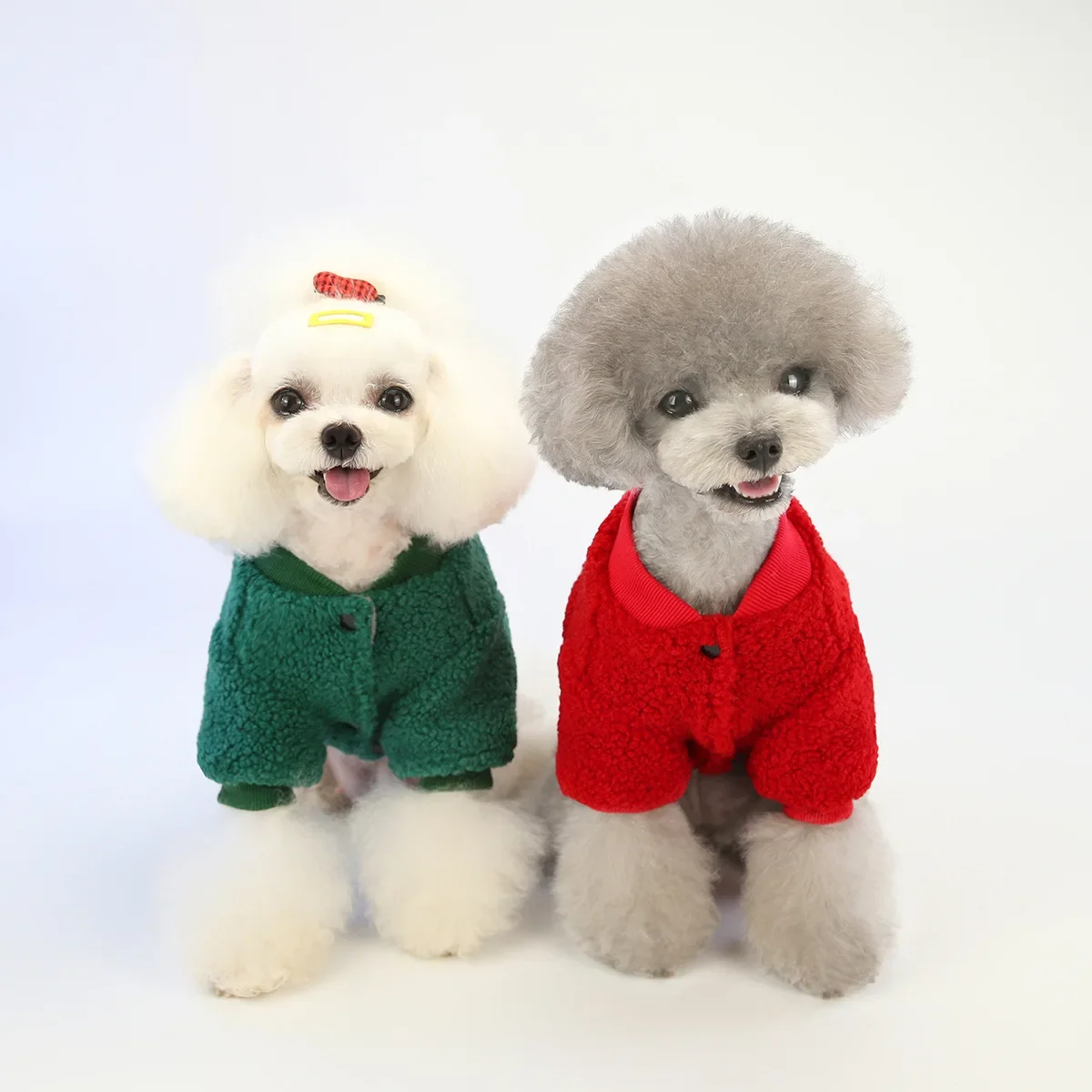 Pet Clothes Autumn and Winter New Dog Clothes 20 Christmas Teddy Fleece Pet Clothing Winter Thickened Fleece