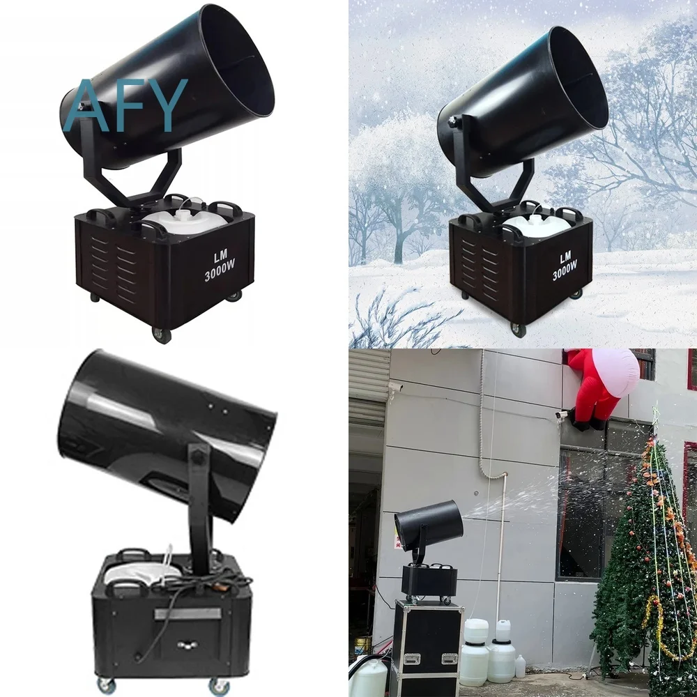 3000W Artificial Snow Machine for Stage Events Party Photography Theater Production Non Toxic Commercial Grade Snow Effect
